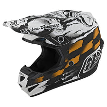 Troy Lee Designs SE4 Polyacrylite Motocross Helmet, Strike White, Black, Medium