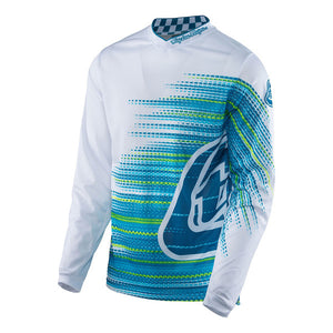 TLD GP Air Lightweight Jersey, White And Blue, Medium